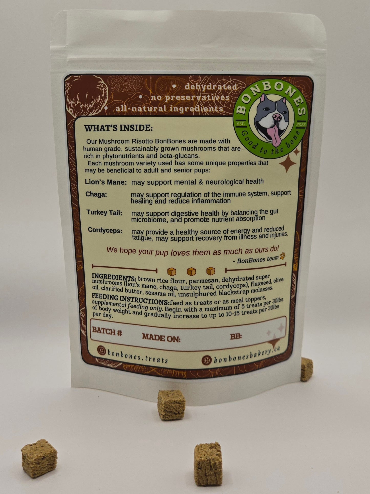 Mushroom Risotto BonBones